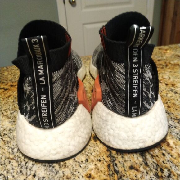 Adidas NMD CS2 Primeknit Glitch Black Red White Sneakers BZ0515 Mens Size 12 main image 7